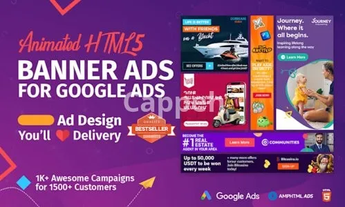 I will design HTML5 banner ads for google display ads