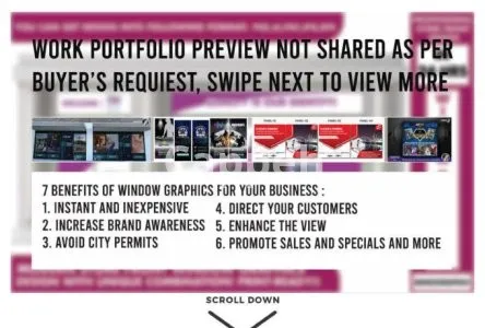 I will design creative shopfront or storefront window graphics