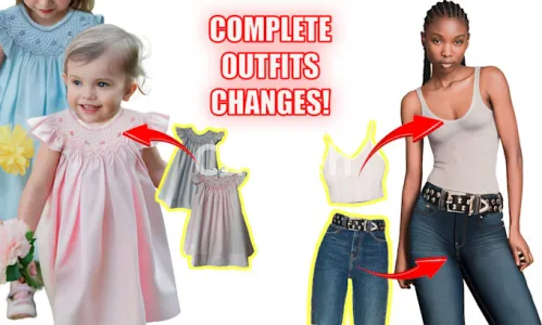 I will change outfits, clothes, accesories, backgrounds