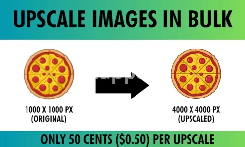 I will upscale or enlarge images and designs in bulk quantity