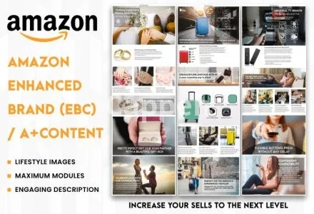 I will create amazon enhanced brand content or a plus content pages