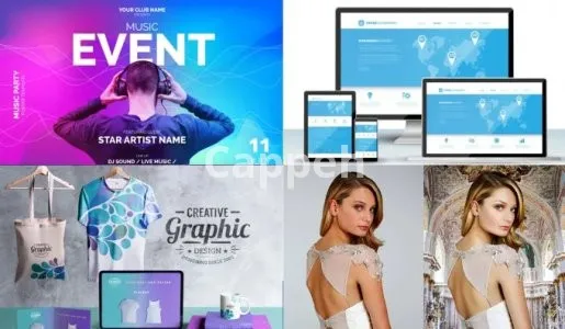 I will do graphic design work and digital art for you