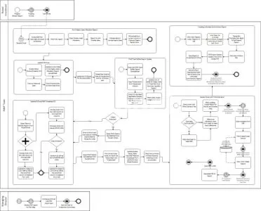 I will draw professional business process model bpmn in visio