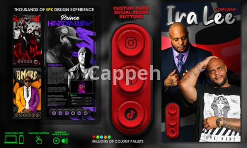 I will design music epk, media kit with clickable buttons