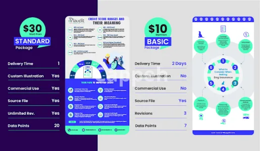 I will design a professional unique business infographic in 6 hours
