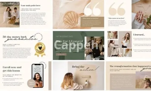 I will design a stunning slide deck for your webinar or course