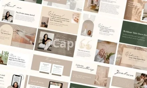 I will design a stunning slide deck for your webinar or course