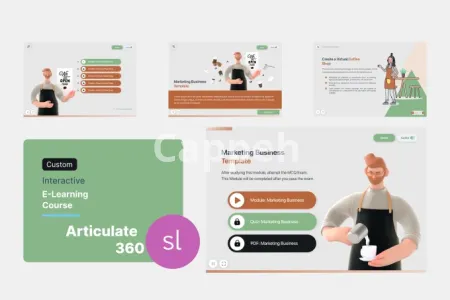 I will design elearning course in articulate storyline 360