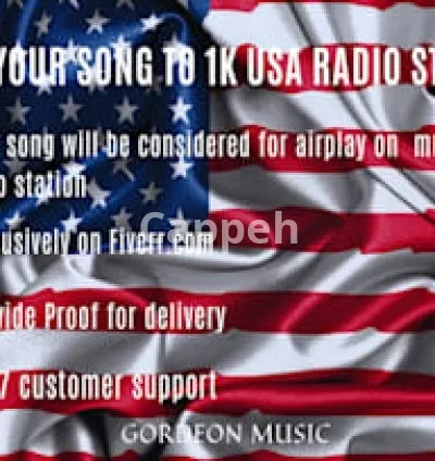 I will send your song to up to 550 USA radio stations