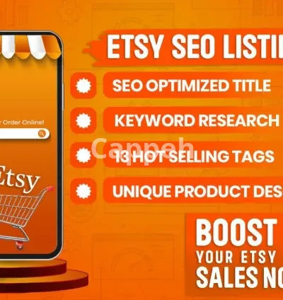 I will do etsy seo listing with product titles and tags that boost sales