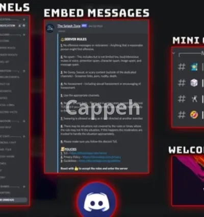 I will setup custom discord server or crypto and gaming discord server setup