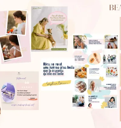 I will be your professional social media manager in french or english