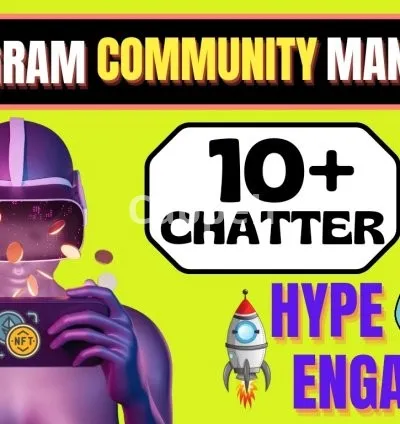 I will manage your telegram community for one month