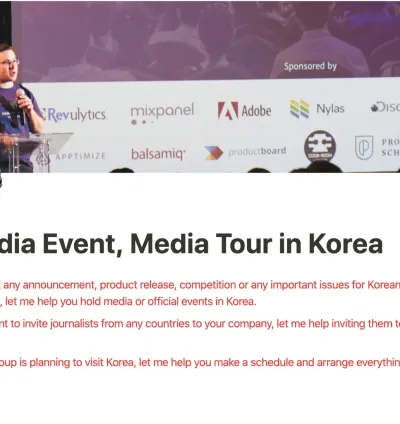 I will help you hold media events in asia