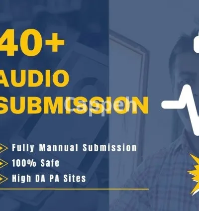 I will do 40 audio submission on the top high PR audio sharing sites