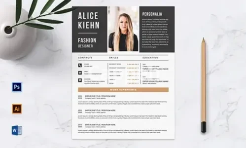 I will design professional resume, cv and cover letter template