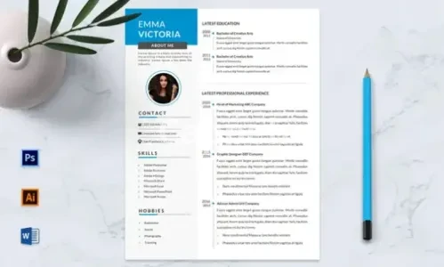 I will design professional resume, cv and cover letter template