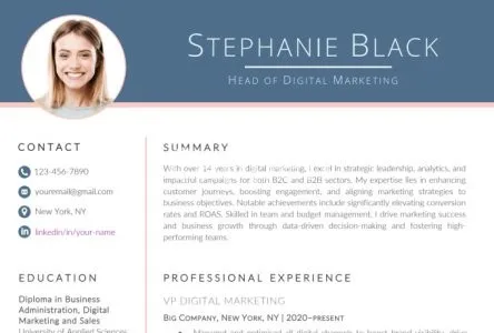 I will design and write your resume, cover letter and optimize your linkedin profile