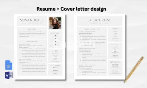 I will design and write your resume, cover letter and optimize your linkedin profile