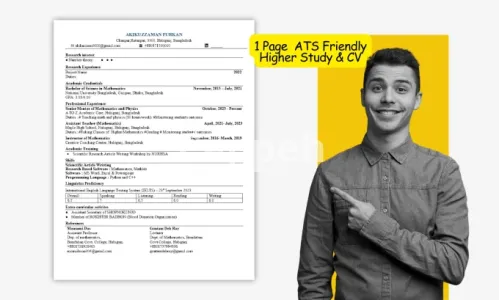 I will write academic CV phd CV linkedin optimization scholarship and intern cvs