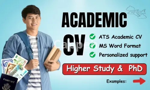 I will write academic CV phd CV linkedin optimization scholarship and intern cvs