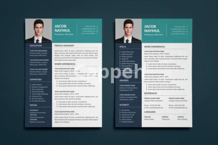 I will be your resume designer with photoshop and illustrator skills