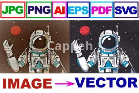 I will vector redraw convert logo to vector convert image to vector