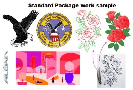 I will create print ready vector file from image or scan file