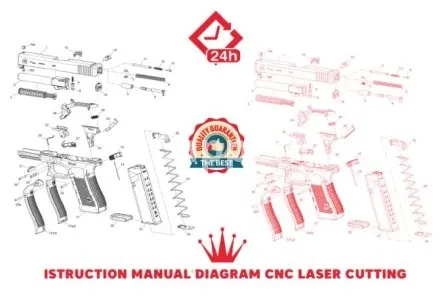 I will draw vector line art drawing instruction manual diagram step by step