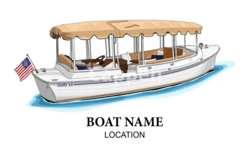 I will draw boat into vector art