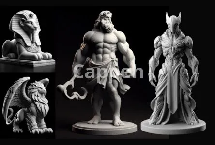 I will sculpt 3d print ready stl, statue, figurine, toy, animal character model