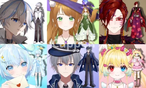 I will create your 2d vtuber avatar in anime style, including both drawing and rigging