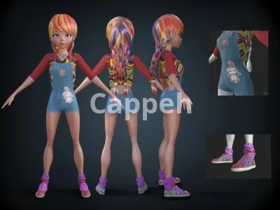 I will do 3d character modeling for you