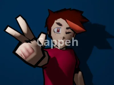 I will do a low poly 3d model with ps1 and n64 looks, includes rig