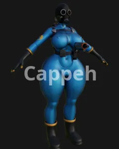 I will create a 3d character model for games or film