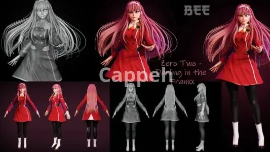 I will create any kind of anime 3d characters for you