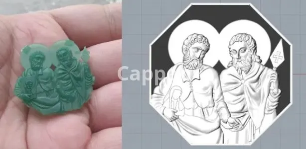 I will sculpt printable coin 3d model, bas relief medallion