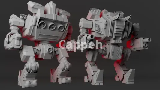 I will 3d model the robot and mecha