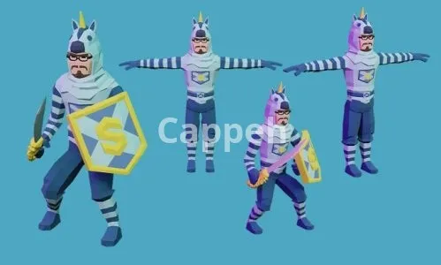 I will design and rig low poly 3d models and characters for games