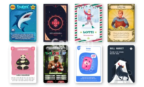 I will design card game and board game full with box, rule, and anything