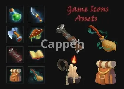 I will create props, items, icons in your project