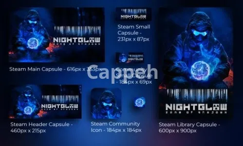 I will make best custom full package steam capsule for your game