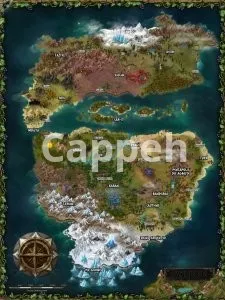 I will make your dream fantasy map for game, book, rpg campaign, boardgame
