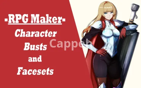 I will draw rpg maker character bust and faceset