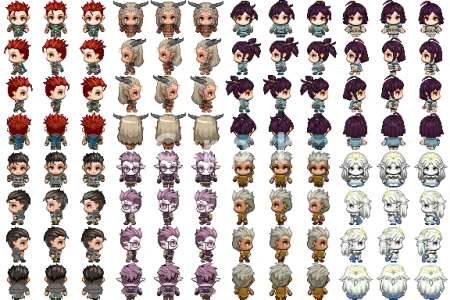 I will create your walk character sprite rpg maker mv