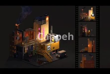 I will create for you a voxel scene in magica voxel
