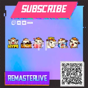 I will create snazzy twitch, kick emotes in 24 hours