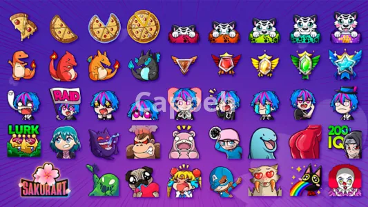 I will make amazing twitch emotes and sub badges in bulk for you