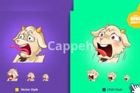 I will create custom twitch emotes in less than 24 hours by kong vector