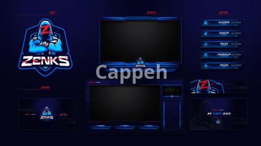I will design an animated twitch stream overlay and logo